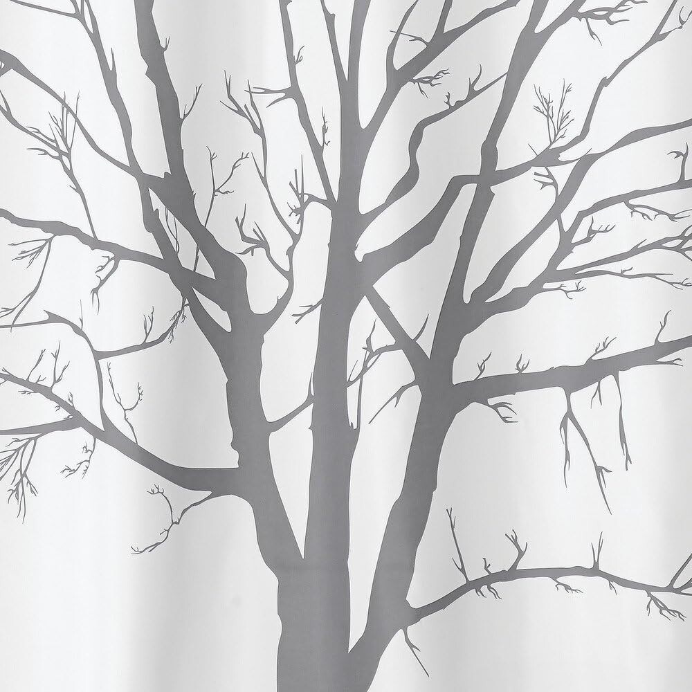 WHOLESALE LOT (50) Fabric Shower Curtain‎ Birch Tree Bathroom 72" x 72"